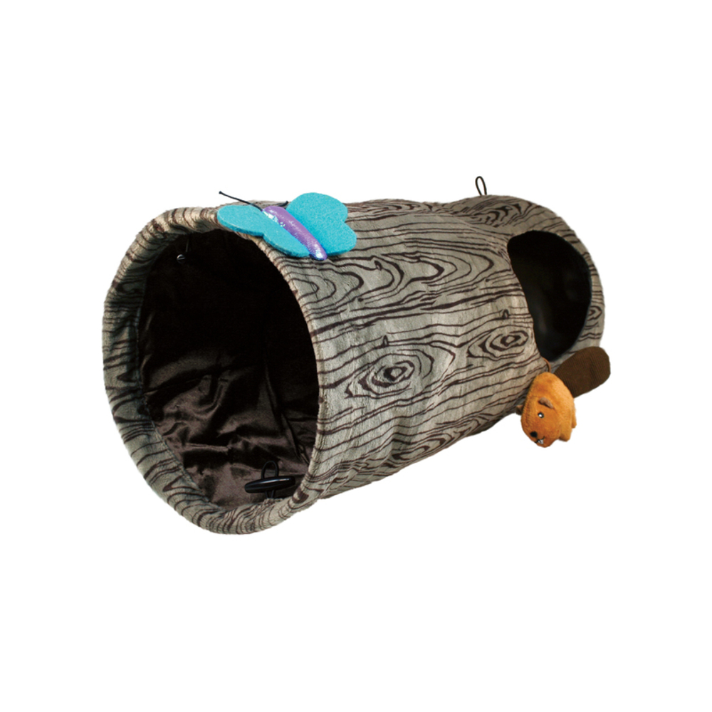 KONG Play Spaces Burrow Cat Tunnel With Toy