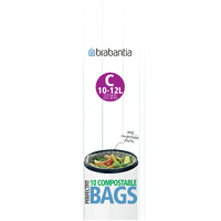 Brabantia Perfect Fit Compostable Bin Liner Code C (10-12L)10 Bags