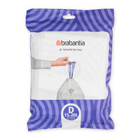 Brabantia Perfect Fit Compostable Bin Liner Code D (15-20L) 40 Bags
