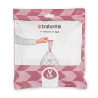 Brabantia Perfect Fit Compostable Bin Liner Code V (2-3L) 40 Bags