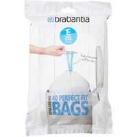 Brabantia Perfect Fit Compostable Bin Liner Code E (20L) 40 Bags
