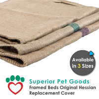 Superior Pet Goods Hessian Dog Bed Mat Replacement Cover