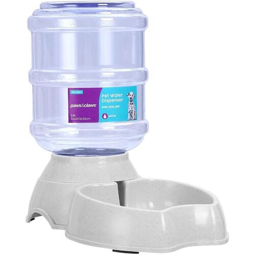 Paws & Claws 3.8L Barrel Pet Dog Drinking Bowl Water Dispenser 