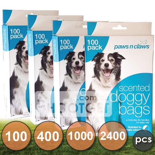 Dog Poo Scented Waste Bags - 100pcs