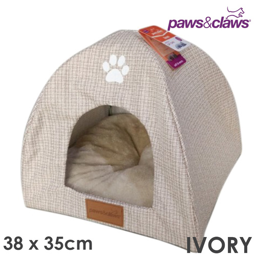 Winston Cat Cave Bed IVORY