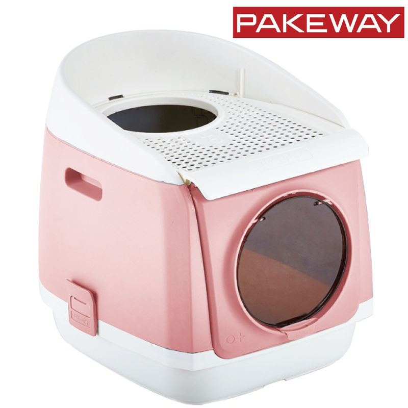 XL Top Entry Cat Litter Box All For Paws No Mess Large Enclosed Covered
