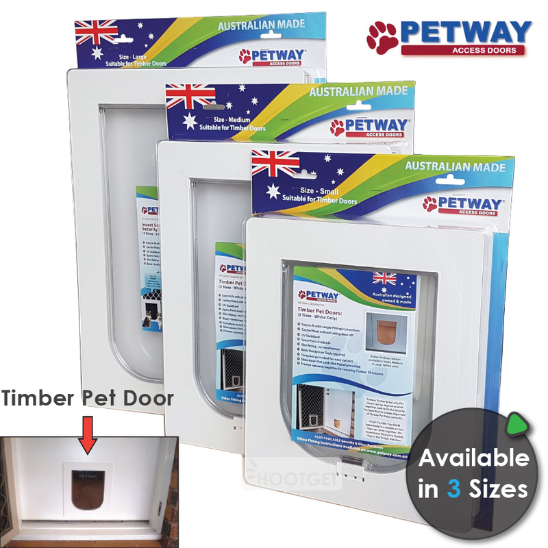 PETWAY Timber Doors 3 Sizes