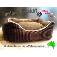 LUPERCUS Corduroy Ultra Soft  Basket - Small