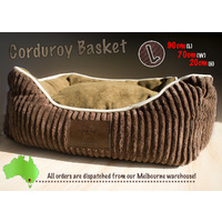 LUPERCUS Corduroy Ultra Soft  Basket - Large