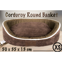 LUPERCUS Corduroy Round Basket - X Small