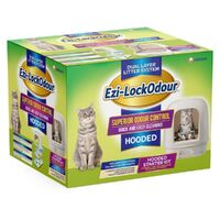 Ezi LockOdour Dual Layer Hooded Cat Litter System