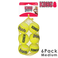 KONG AirDog Squeaker Balls Medium 6 Pack