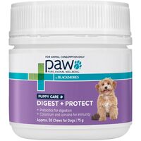 PAW By Blackmores Digest And Protect Puppy Care Chews For Dogs 75gm