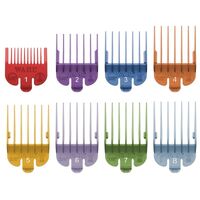 Wahl Plastic Color Coded Cutting Guide Comb Set 1-8 for Clippers