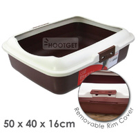 Paws n claws Cat Litter Tray with Rim