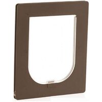 PETWAY Pet Door for Security Door - Brown / Medium