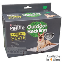 Purina PetLife Outdoor Patio Dog Bed Replacement Cover - 4 Sizes