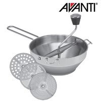 Avanti Rotary Food Mill with 3 Discs