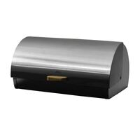 Avanti Roll Top Stainless Steel Bread Bin - Silver