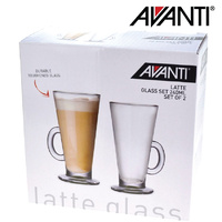 Avanti Latte Coffee Glass 240ml - Set of 2