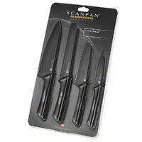 Scanpan Spectrum 4 Piece Knife Set - Black/Grey