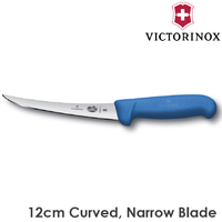 Victorinox Boning Knife Curved Narrow Blade Fibrox Blue 12cm