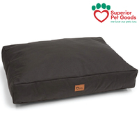 Hooch Dog Cushion Canvas Charcoal Small