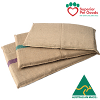 Superior pet goods Hessian Jute Foam Dog Mat