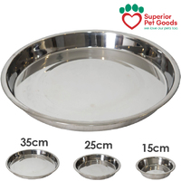 Stainless Steel Flat Puppy Dish Bowl