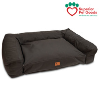 Superior Pet Goods Scooby Dog Bed Sofa Mattress Canvas Charcoal