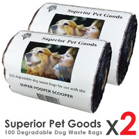 Superior Pet Goods Pooper Scooper Waste Bag Roll 200pcs