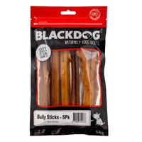 Blackdog Bully Sticks 5 Pack – Natural Long-Lasting Dog Chews