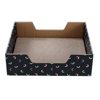 Cat Scratch Box Cardboard Bed with CATNIP 38 x 33 x 11.5CM