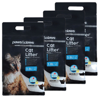 4 x Silica Crystals Cat Litter 3.8L