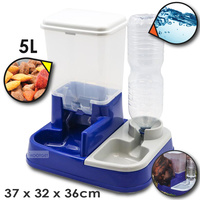 2 in 1 Pet Cat Dog Feeder Food Water Dispenser