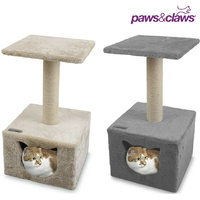 Hideaway Cat Tree House Bed Sisal Rope Scratching Post