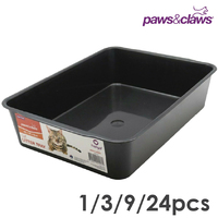 Plastic Black Cat Litter Tray 