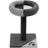 Paws & Claws Catsby 52cm Hawthorn Pet Cat Tree Scratch Tower Condo Post Charcoal