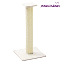 Catsby Cat Scratching Post Sisal Pole Tower Beige