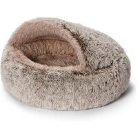 Snooza Hooded Cuddler Soothing And Calming Mink Dog Cat Bed Small
