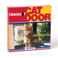 Transcat Pet Door 4-Way Lock Cat Flap for Glass Doors & Walls