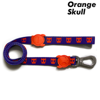 Zee.Dog Orange Skull Dog Leash - 2 Sizes
