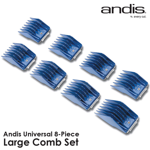 Andis Universal Dog Clipper Large Combs Set 8 Pack