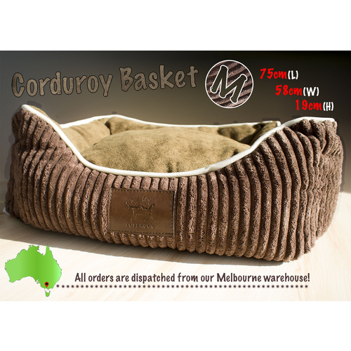 LUPERCUS Corduroy Ultra Soft  Basket - Medium