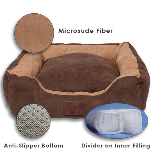 LUPERCUS Microfiber Suede Pet Basket - X Small