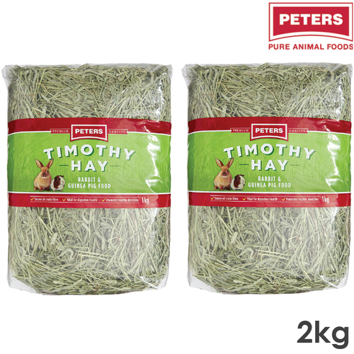 2KG Peters Timothy Hay Premium Grass Rabbit Guinea Pig Food