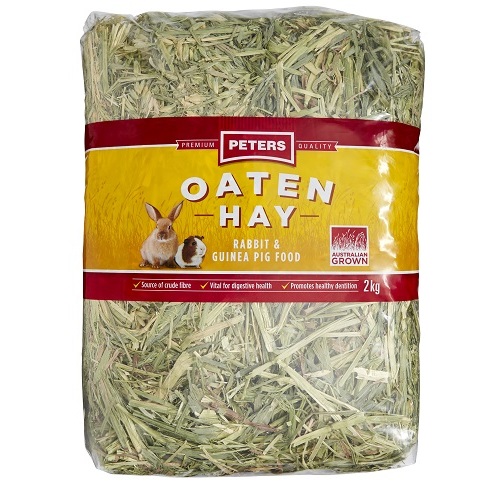 Peters Premium Quality Oaten Hay Rabbit & Guinea Food 2KG