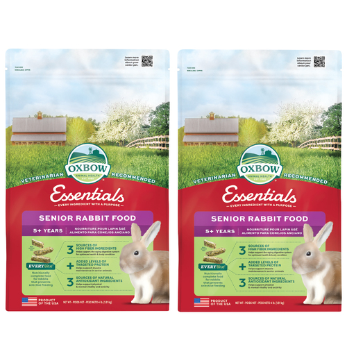 2 x Oxbow Essentials Senior Rabbit Food 1.8kg