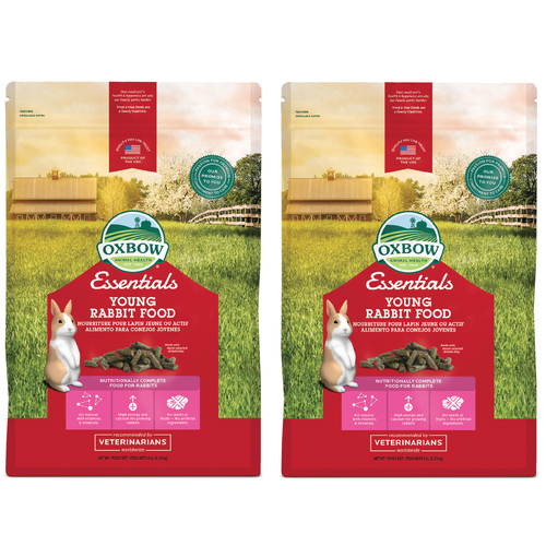 2 x Oxbow Essentials Pellets Young Rabbit Food 2.25kg 