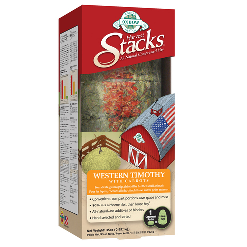 Oxbow Harvest Stack Western Timothy Hay With Carrot 1kg